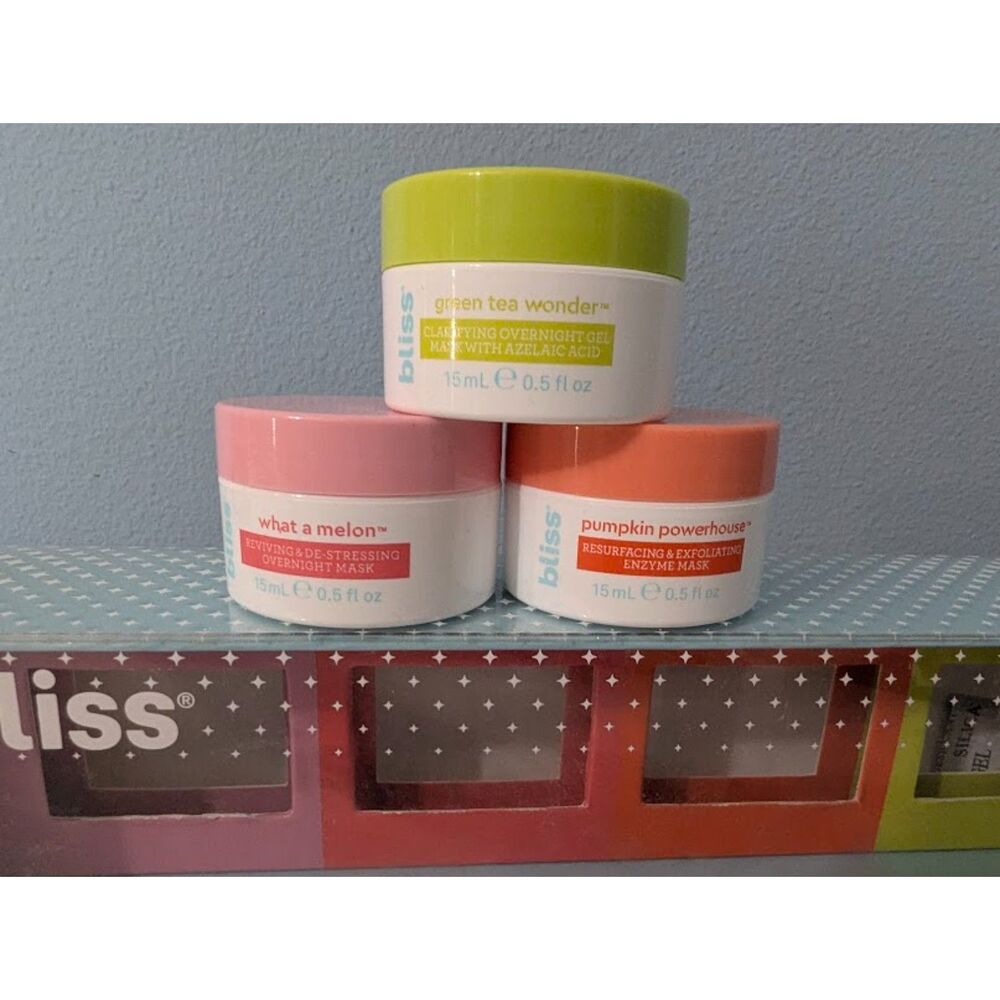 3 New Bliss Spa Squad Masks Bundle Set (Box not included)